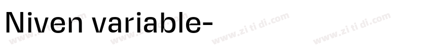 Niven variable字体转换